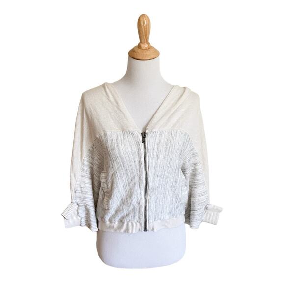 Anthropologie Moth Austral Dolman Sleeve Linen Cardigan Oversized Cocoon Jacket - Picture 1 of 10